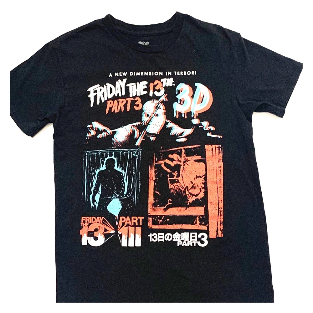 Friday The 13th 3D Part 3 - 3D T Shirt Small